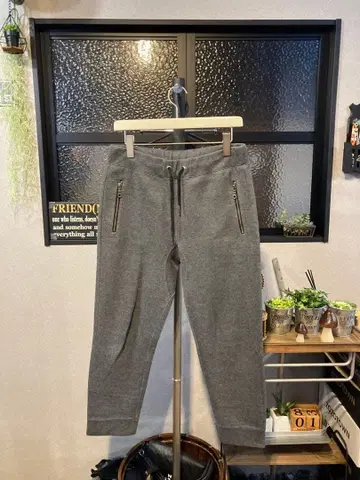어반 리서치 그레이 스웨트 팬츠 지퍼 포켓 포함 L~XL