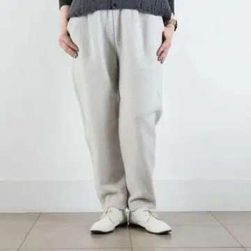 내추럴 랜드리 울 링 슬림 드로우 팬츠 2 그레이 오프 그레이