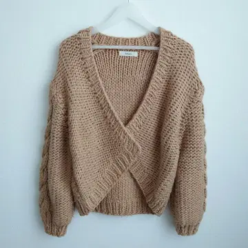 andemiu 베이지 니트 가디건