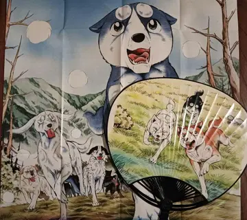 요코테시 마스다마치 만화 미술관 은아 부채 엽서 핀 배지 팜플렛 등