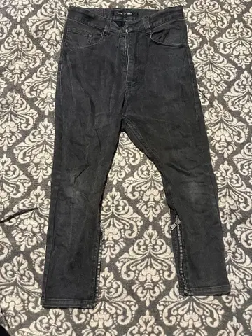 NO ID 블랙 데님 지퍼 포함