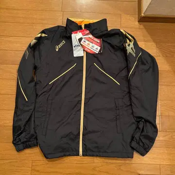 asics 나일론 자켓 블랙/금