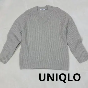 UNIQLO 니트 스웨터 모 100% 고품질 심플 스테디셀러 고급스러운