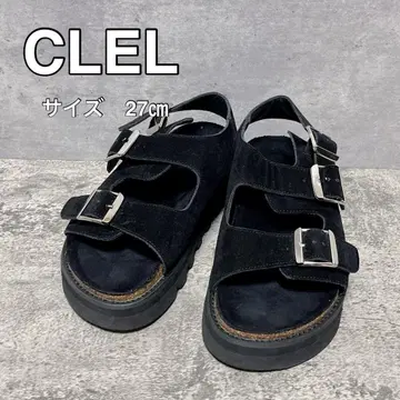 CLEL 클레일 하이 밑창 합성 스웨이드 샌들 27cm
