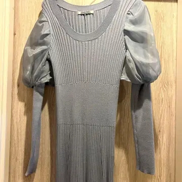 SNIDEL 퍼프 슬리브 롱 원피스