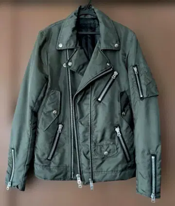 FUGA 나일론 라이더 자켓 44 올리브