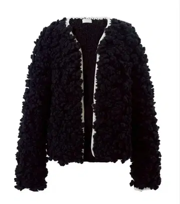 cygne 마쉬멜로우 니트 가디건 Teddy 블랙