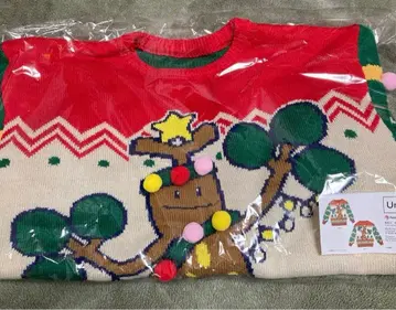 [ 미사용 새상품 ] 크리스마스 우소키 스웨터 L 사이즈