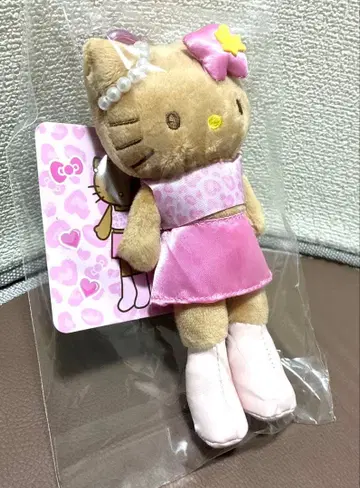 [ 미개봉 새상품 ] 헬로키티 스타일업 마스코트 레오파드 일광화상 핑크