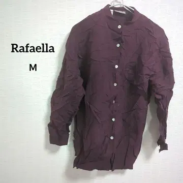 해외 구제 의류 1점 Rafaella 100% 실크 긴팔 셔츠 M