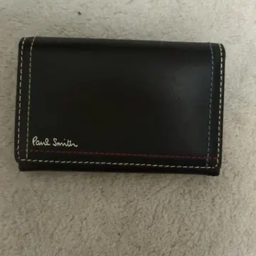 폴 스미스 블랙 가죽 명함지갑