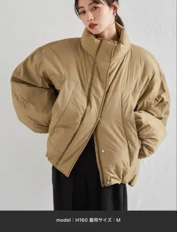 RANAN 오버 사이즈 몬스터 충전솜 블루종 베이지 M