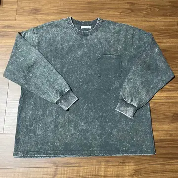 FREAK'S STORE 릴랙스 핏 파우더 가공 롱 슬리브 T셔츠