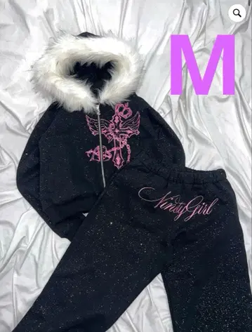 9090girl 크로스 로고 글리터 셋업