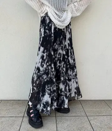 JEANASIS 카스레가라 요류우 플레어 스커트 지나시스 FREESIZE