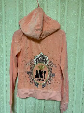 JUICY COUTURE 핑크 집업 후드티