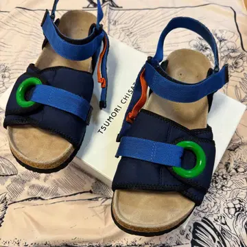 TSUMORI CHISATO 샌들 네이비 x 블루 27cm