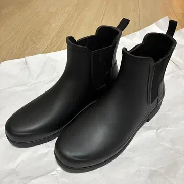 HUNTER 블랙 레인부츠