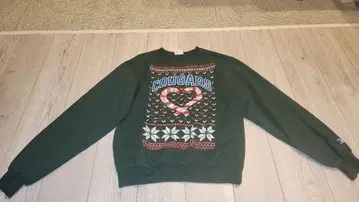 Champion Cougars 구제 의류 노르딕 무늬 트레이닝복 챔피온