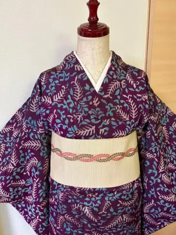 앤티크 명선 나뭇잎 패턴