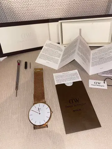 Daniel Wellington 골드 메쉬 시계