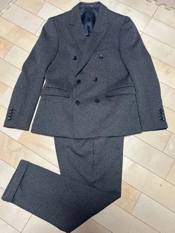 abx 더블 브레스트 수트 A5 미사용품 그레이 캐주얼 셋업