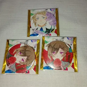 PandoraHearts 엘리오트 앨리스 꽃말 캔뱃지 3종 세트