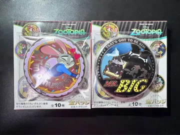 주토피아 디즈니 금 배지 컬렉션 토이 주디 미스터 빅