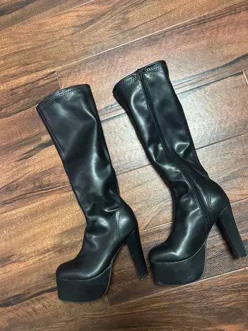 립 서비스 볼륨 밑창 미들 부츠 롱 부츠 부츠