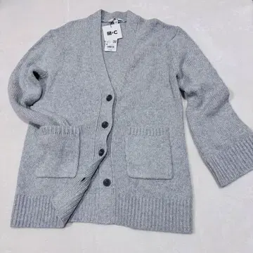 택 포함 새상품 UNIQLO 가디건 소프트 니트 V넥 그레이 M 사이즈