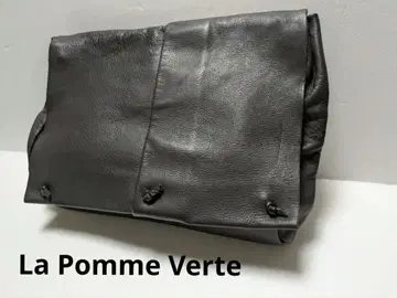 극미품 La Pomme Verte 라 포므 베르 가죽 세컨드 백