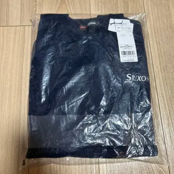 미사용품 스릭슨 V넥 스웨터 캐시미어 네이비