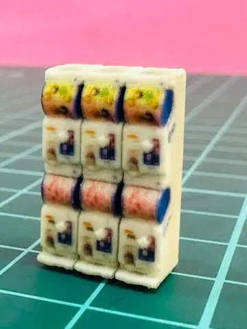 미니어처 1/64 가챠가챠 머신 6대 피규어용 미니카