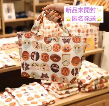 [ 미개봉 새상품 ] 호빵맨 뮤지엄 한정품 빵 패턴 런치 백