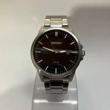 SEIKO 솔라 블랙 다이얼