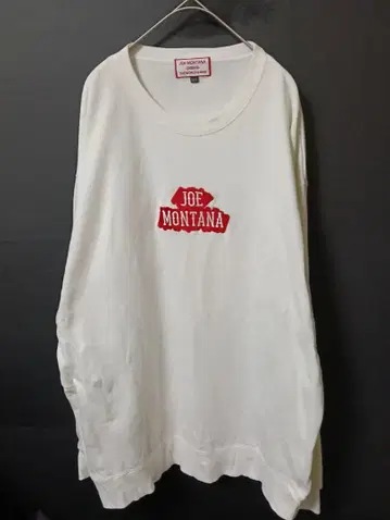 JOEMONTANA OGSH9 화이트 트레이닝복 3XL 빅 로고 자수