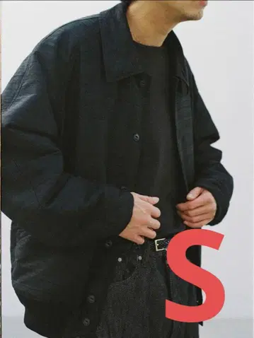 [ LIDNM ] WILD SILK PADDED BLOUSON S 사이즈