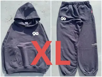 9090 90 로고 오리지널 후디 팬츠 세트업