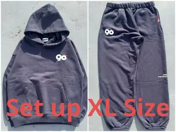 9090 90 로고 오리지널 후디 팬츠 세트업