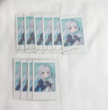 니지산지 리제 헬에스타 5주년 폴라로이드 레어 사인 금박