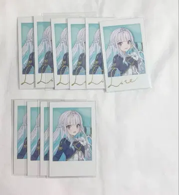 니지산지 리제 헬에스타 5주년 폴라로이드 레어 사인 금박