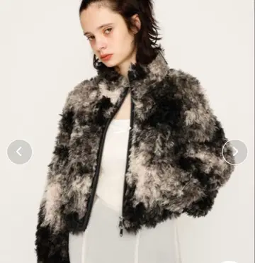 CURLED BOA 보아 블루종 보아 자켓 보아 코트