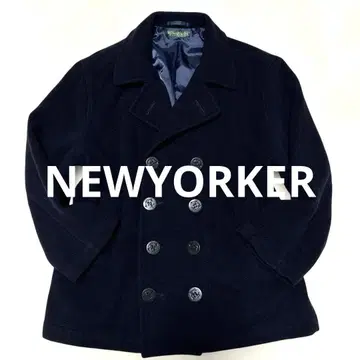 90s 일본제 뉴요커 울 숏 기장 P 코트 피코트