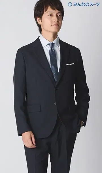 아오야마 모두의 수트 시착 정도 네이비 새상품급 L 사이즈