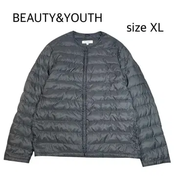[ size XL ] BEAUTY&YOUTH 노카라 다운 자켓