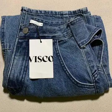 VISCO 리본 턱 벌룬 데님 팬츠 새상품 미사용