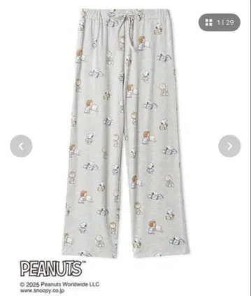 젤라또피케 오리지널 아트 올 패턴 롱 팬츠 스누피