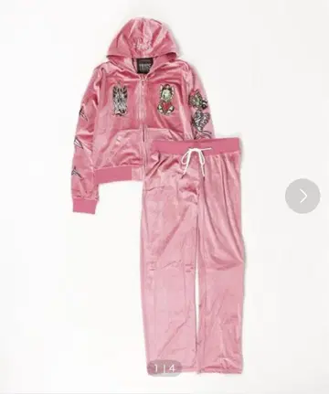 에드하디 벨로아 셋업 핑크