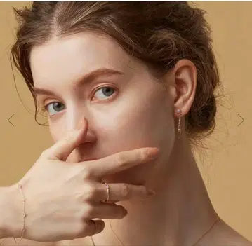 agete K10 오팔 귀걸이 귀걸이 참