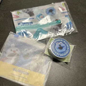 마츠키요 한정판 퍼펫 스순순 콜라보 파우치 런드리 넷 크림 케이스